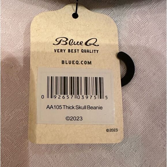 Beanie Blue Q Knit Head Insulator Skull Gray Unisex COPY - Picture 6 of 7